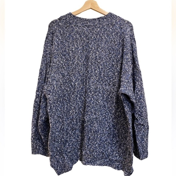 Vintage Hanes Signature Collection Knit Woven V-Neck Sweater Fall Size 2X - Picture 6 of 6